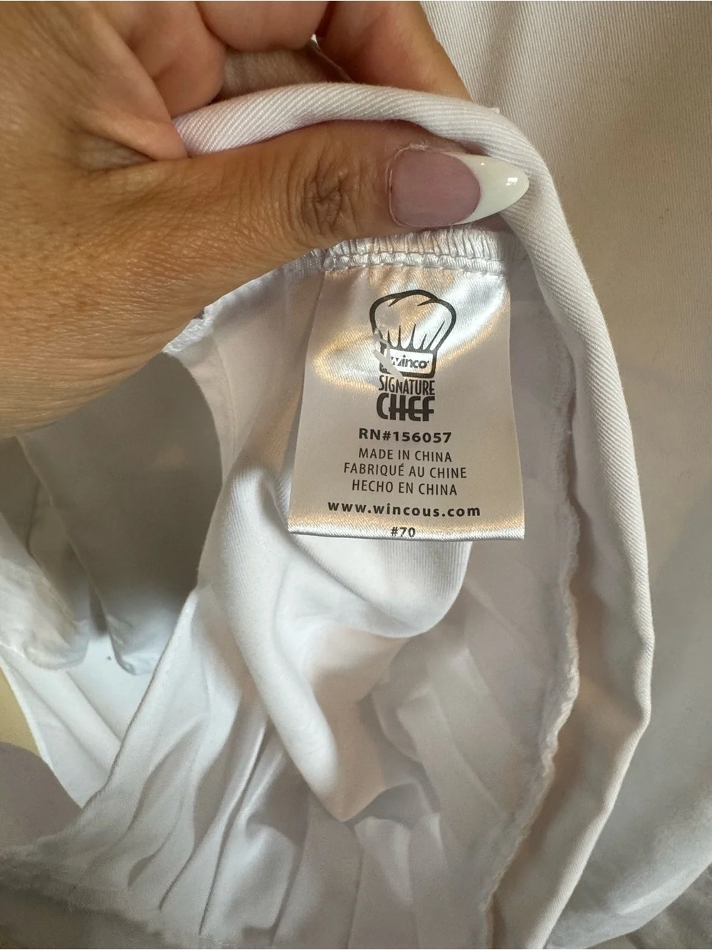 Halloween Classic White Chef Coat with Matching Hat Small